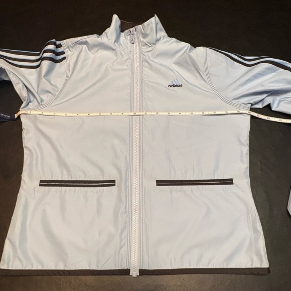 Adidas Windbreaker Track Jacket Light Blue Size Small - Picture 12 of 15